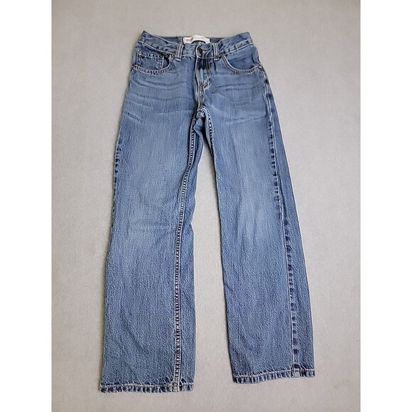 Levis 569 Jeans Mens 25x27 (24x26) Loose Slim Baggy Straight Blue Cotton Mid - Picture 1 of 13